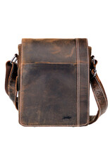 Hunterleren Schoudertas voor Dames & Heren – Personaliseerbaar