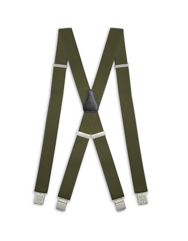 Sir Redman XL Hosenträger Elastisch Olive