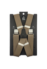 Sir Redman XL Bretels Extra Lang Taupe – Handgemaakt in Nederland met Sterke Clips