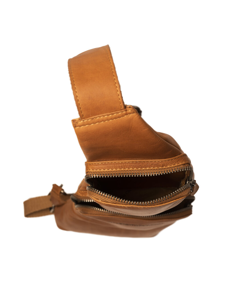 The Chesterfield Brand Leren Crossbodybag Gognac