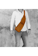 The Chesterfield Brand Leren Crossbodybag Gognac