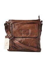 dR Amsterdam Gewaschen Leder Schultertasche Chestnut