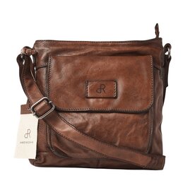 dR Amsterdam Gewaschen Leder Schultertasche Chestnut