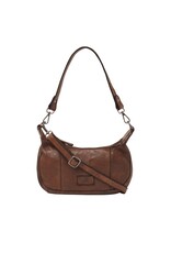 dR Amsterdam Gewaschen Leder Handtasche Schultertasche Chestnut