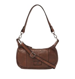 dR Amsterdam Gewaschen Leder Handtasche Schultertasche Chestnut