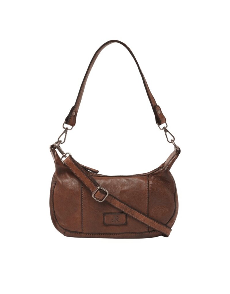 dR Amsterdam Gewaschen Leder Handtasche Schultertasche Chestnut
