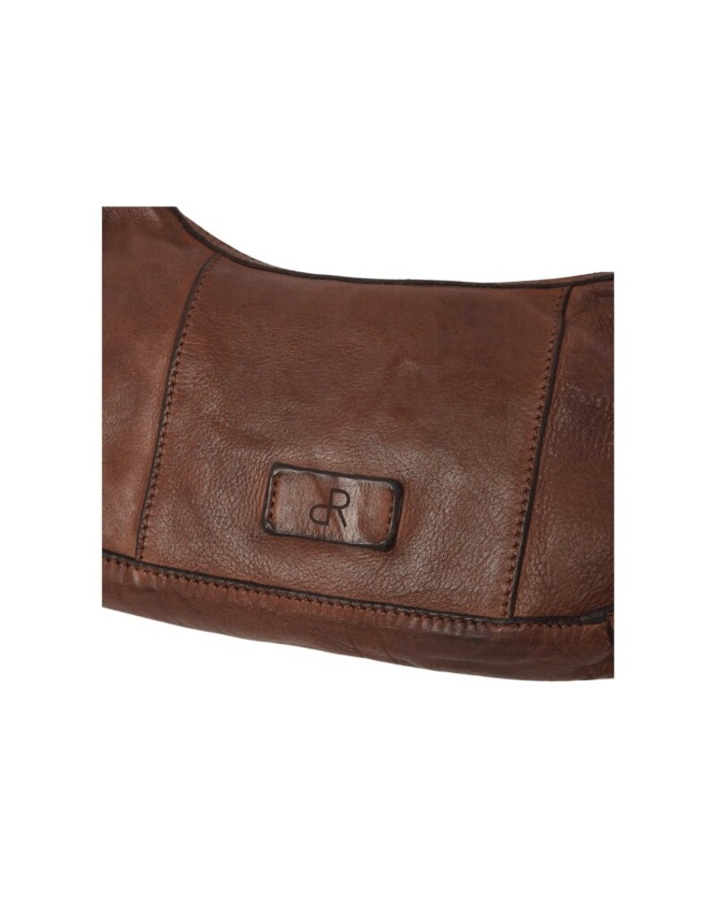 dR Amsterdam Gewassen Leren Handtas Schoudertas Chestnut