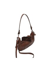 dR Amsterdam Gewaschen Leder Handtasche Schultertasche Chestnut