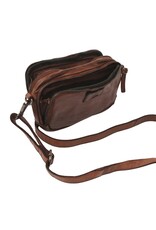 dR Amsterdam Kleines Gewaschen Leder Handtasche Chestnut