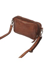 dR Amsterdam Kleines Gewaschen Leder Handtasche Chestnut