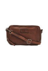 dR Amsterdam Kleines Gewaschen Leder Handtasche Chestnut