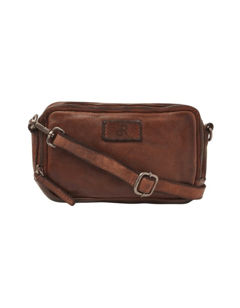 dR Amsterdam Kleines Gewaschen Leder Handtasche Chestnut