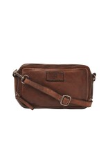 dR Amsterdam Kleines Gewaschen Leder Handtasche Chestnut