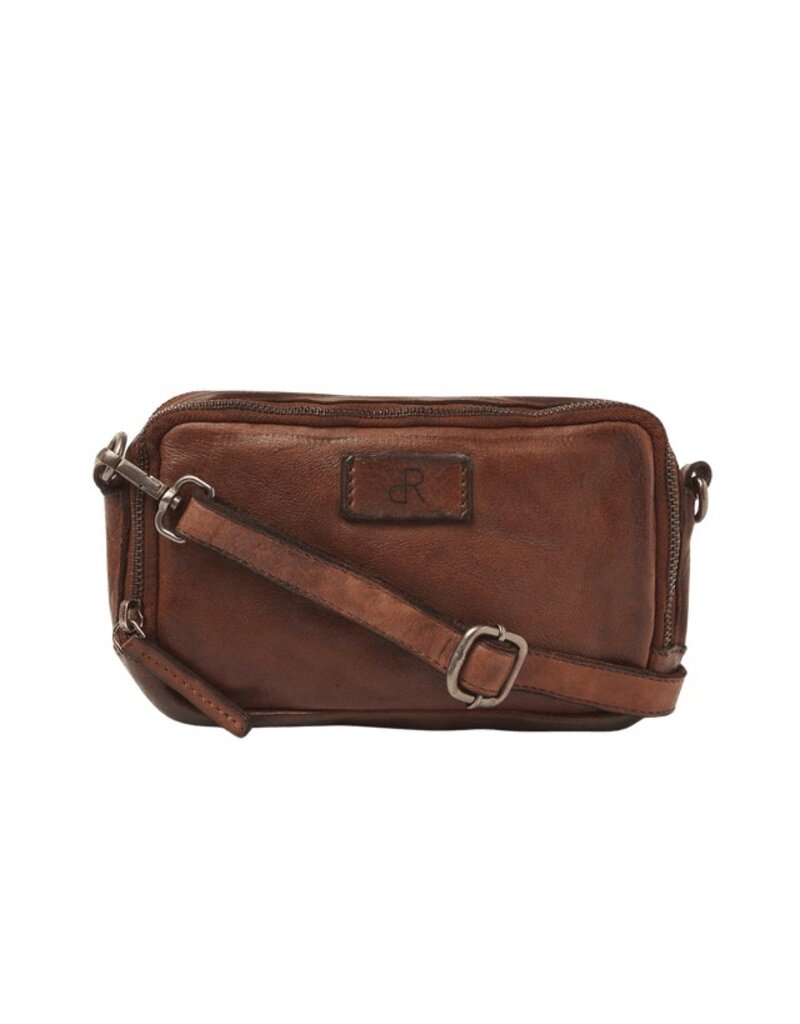 dR Amsterdam Kleines Gewaschen Leder Handtasche Chestnut