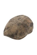 Fiebig Leder Flatcap Braun
