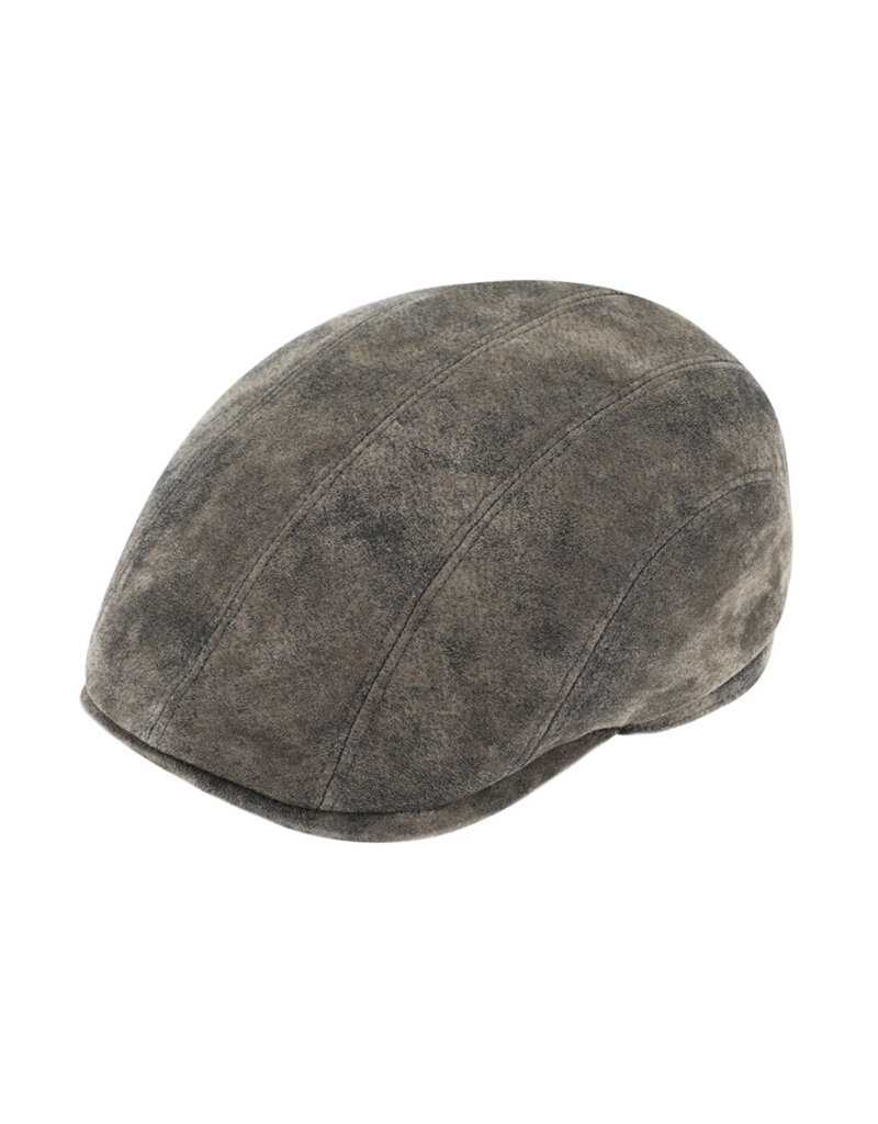 Fiebig Leren Flatcap Taupe