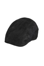 Fiebig Leren Flatcap Zwart