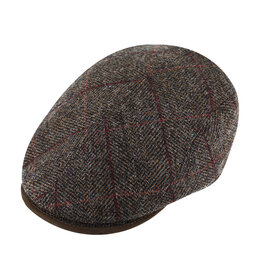 Fiebig Wollen Flatcap Visgraat Bruin