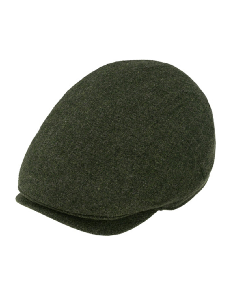 Fiebig Shetland Wollene Flatcap Grün