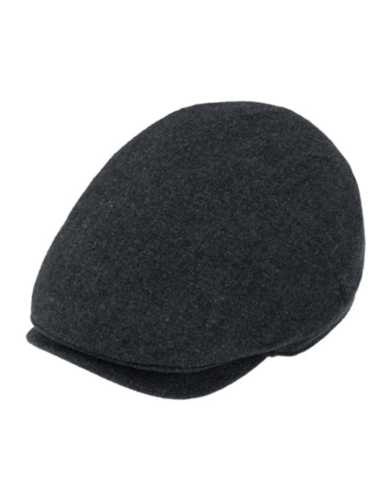 Fiebig Shetland Wollene Flatcap Grau