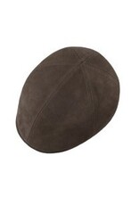 Hatland  Stoere Leren Flatcap Bruin