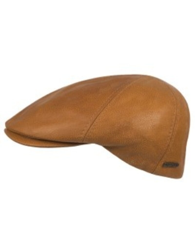 Hatland Leren Flatcap Cognac