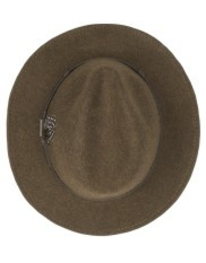 Hatland Outdoorhoed Traveller Met Veer Olijfgroen