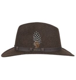Hatland Outdoorhoed Traveller Met Veer Bruin