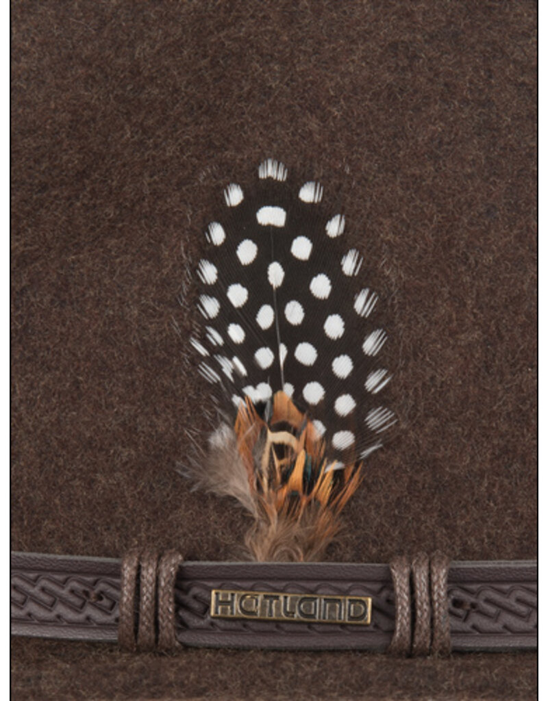 Hatland Outdoorhoed Traveller Met Veer Bruin