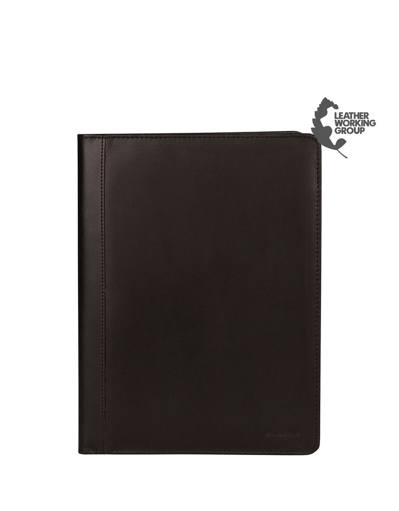 Burkely Leder A4 Schreibmap Schwarz