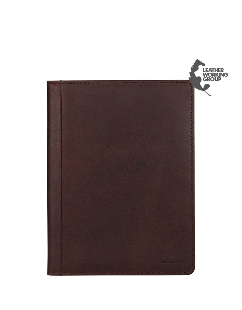 Burkely Leder A4 Schreibmap Braun