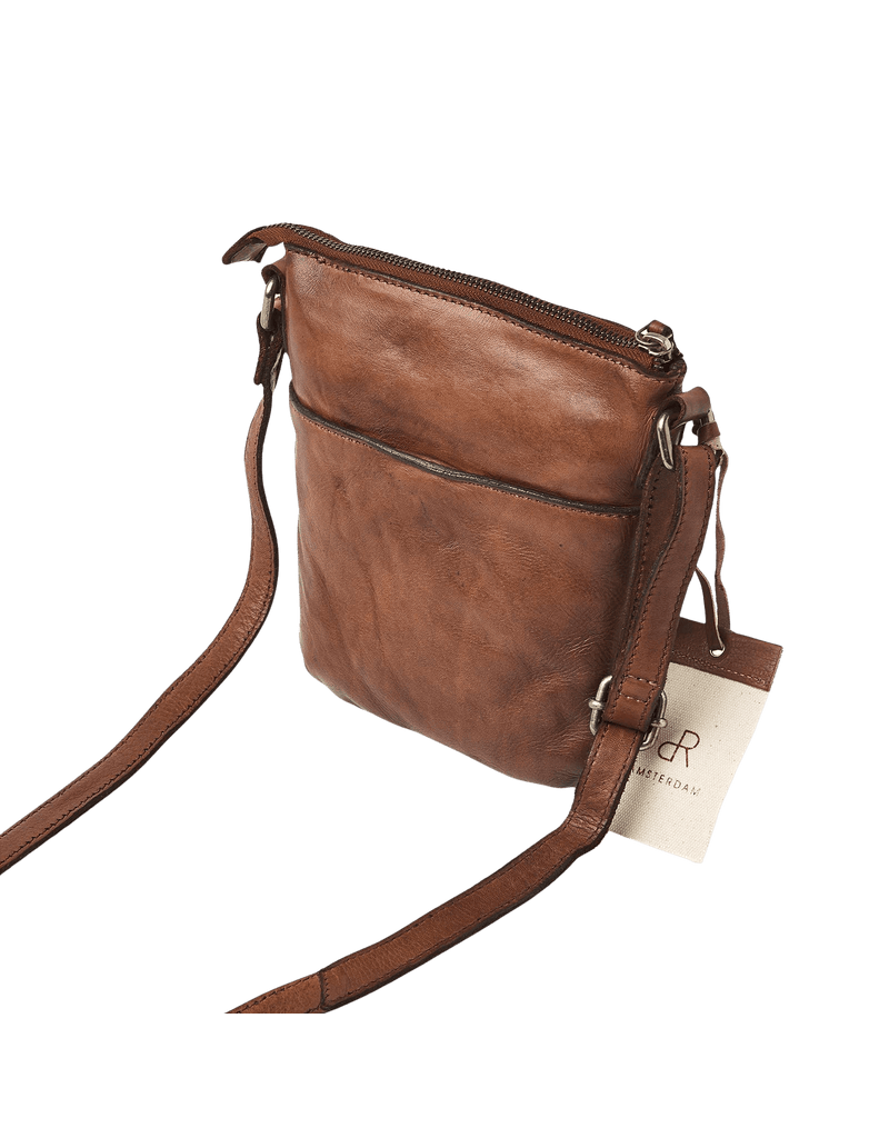 dR Amsterdam Gewaschen Leder Handtasche Chestnut