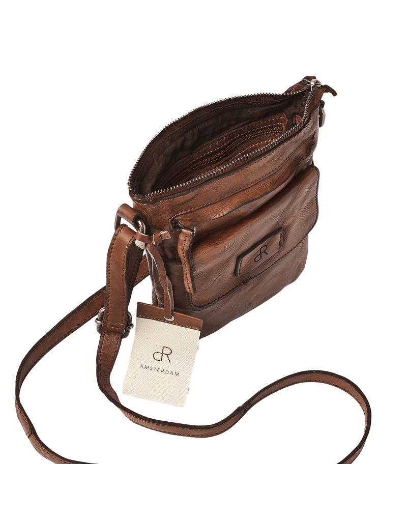 dR Amsterdam Gewaschen Leder Handtasche Chestnut