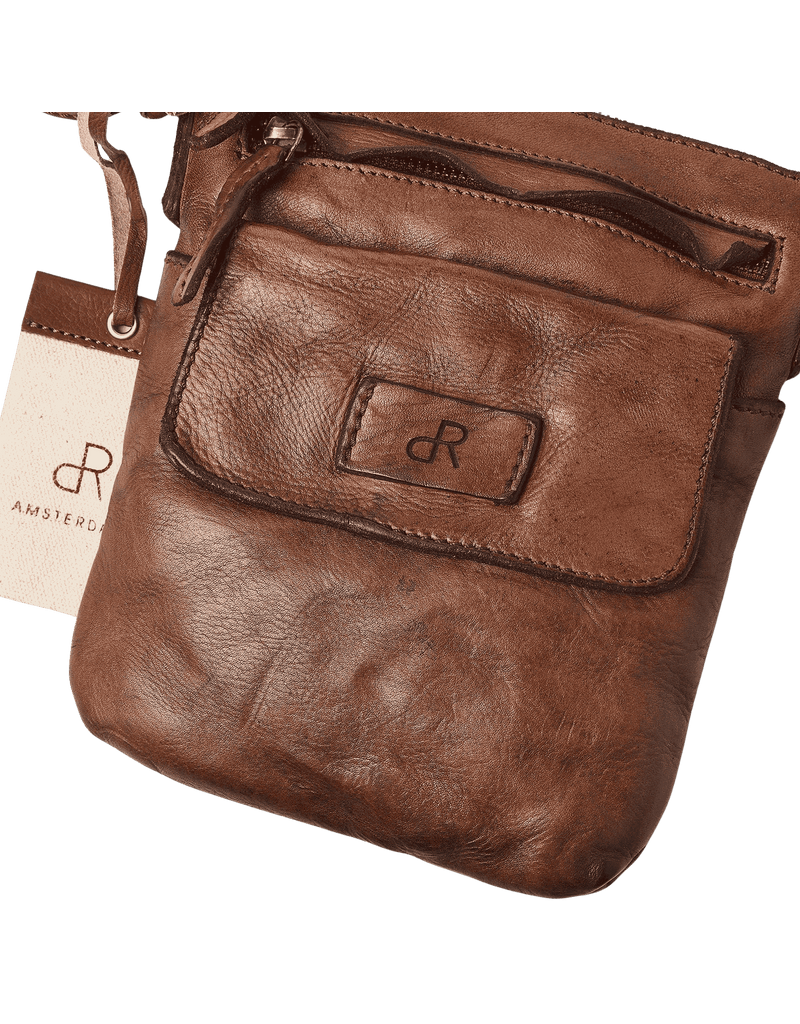 dR Amsterdam Gewaschen Leder Handtasche Chestnut