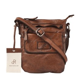 dR Amsterdam Gewaschen Leder Handtasche Chestnut