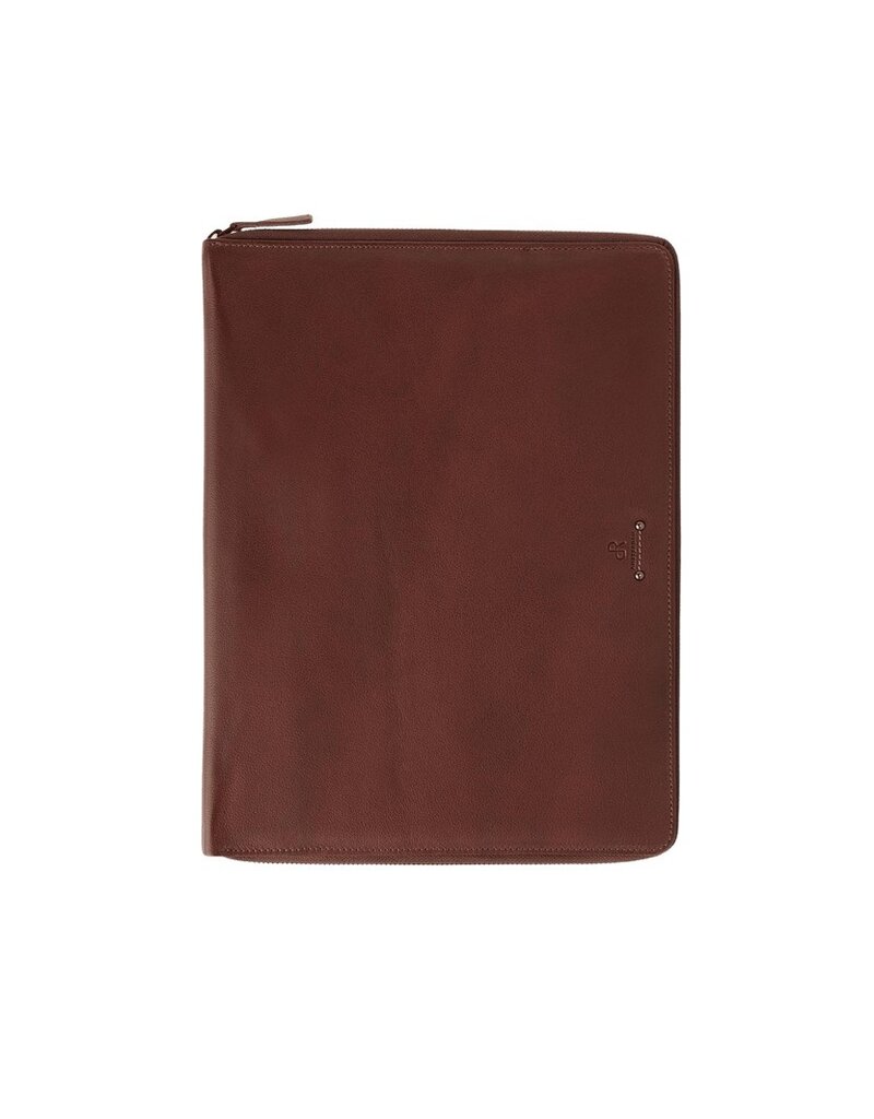 dR Amsterdam Leder Schreibmap A4 Braun