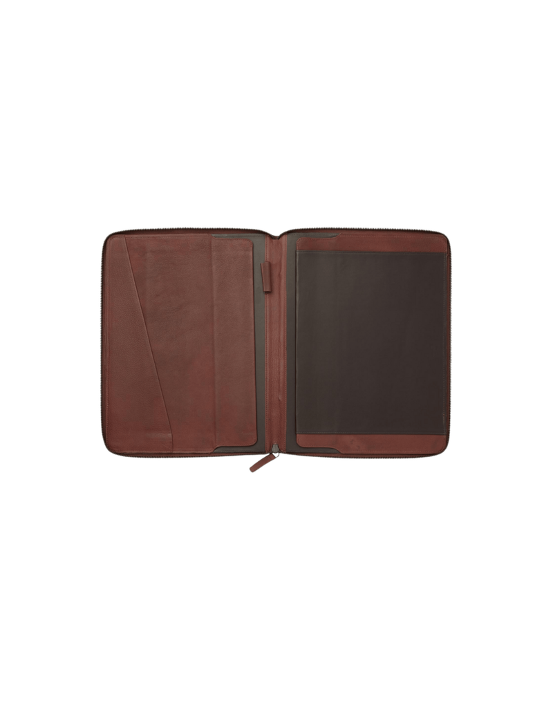 dR Amsterdam Leder Schreibmap A4 Braun