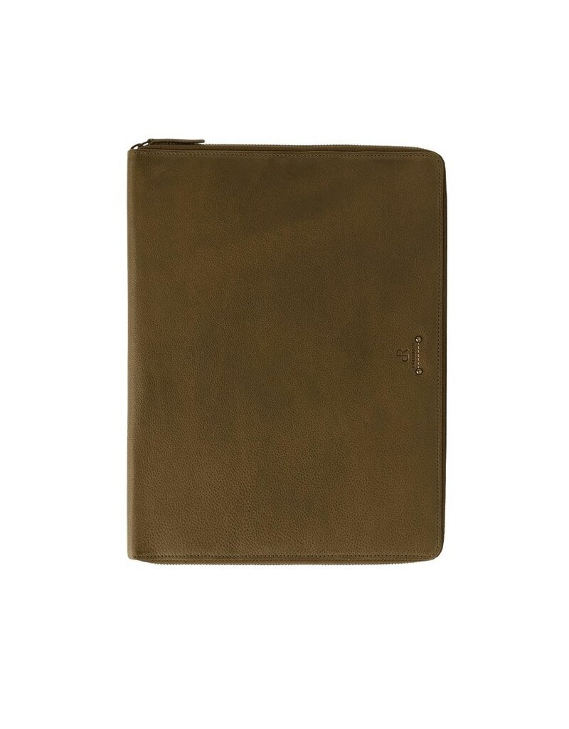 dR Amsterdam Leren Schrijfmap A4 Groen