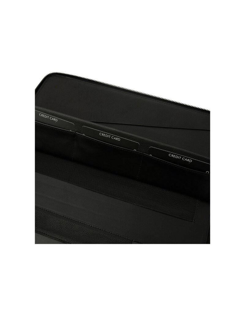 dR Amsterdam Leder Schreibmap A4 Schwarz