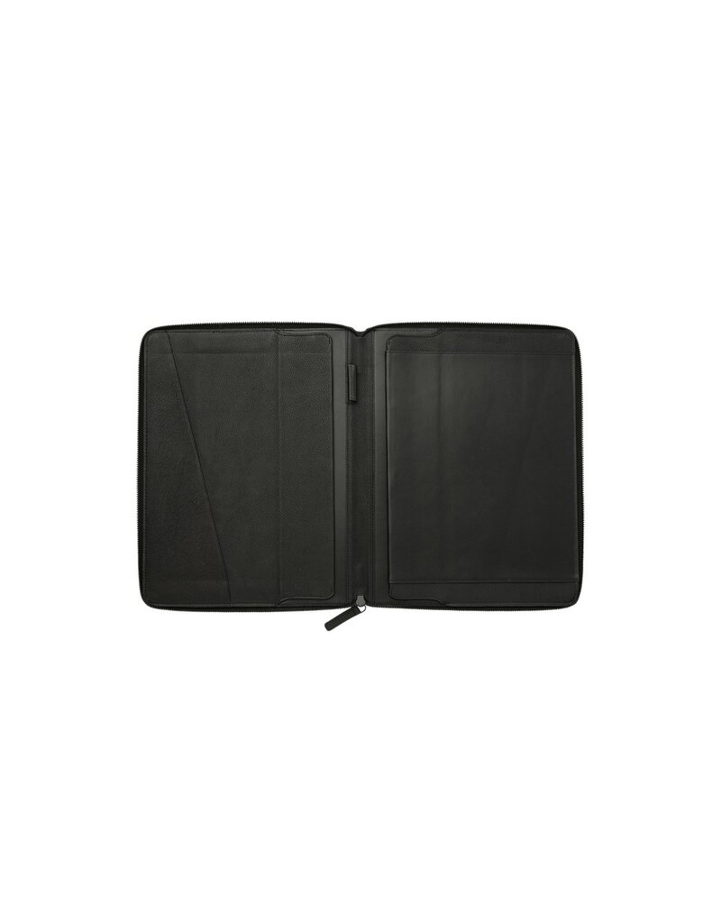 dR Amsterdam Leder Schreibmap A4 Schwarz