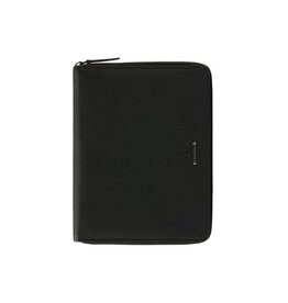 dR Amsterdam Leder Schreibmap A5 Schwarz