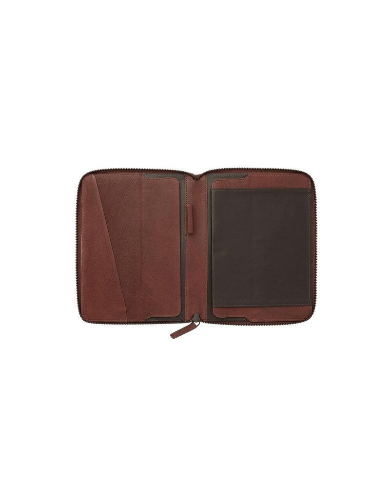 dR Amsterdam Leder Schreibmap A5 Braun
