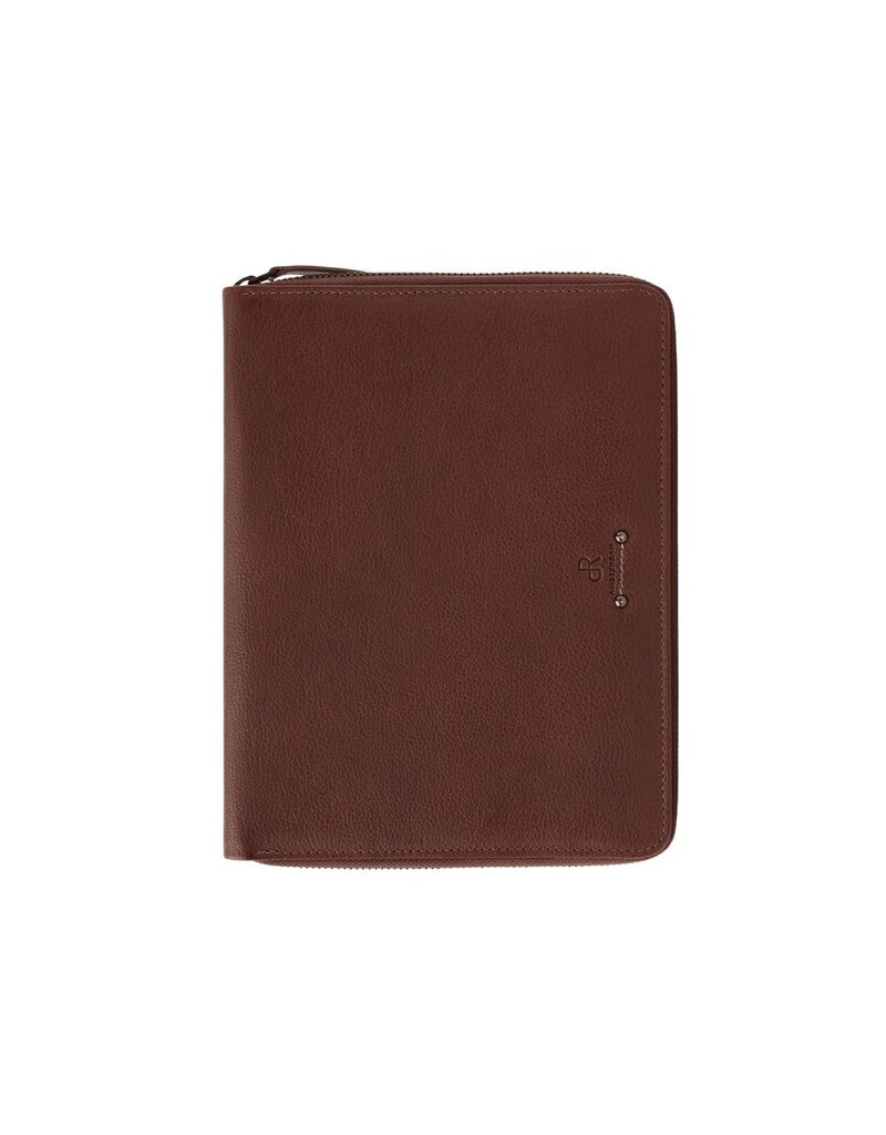 dR Amsterdam Leder Schreibmap A5 Braun