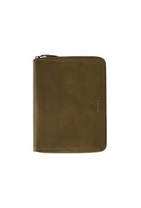 dR Amsterdam Leren Schrijfmap A5 Groen
