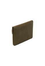 dR Amsterdam Leren Schrijfmap A5 Groen