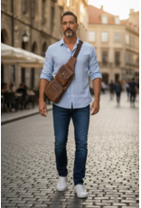 Greenburry Leren Crossover Crossbody Tas