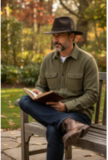 Hatland Outdoorhut Traveller mit Feder Braun