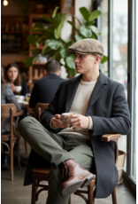 Fiebig Leren Flatcap Bruin