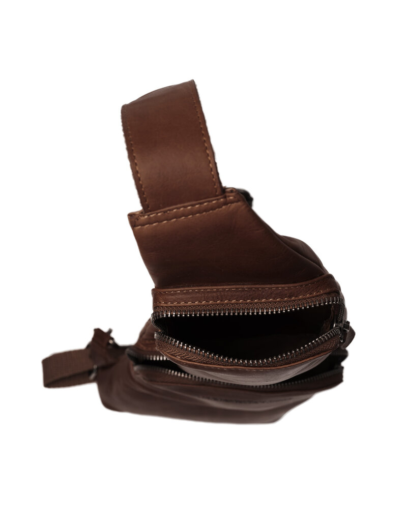 The Chesterfield Brand Leren Crossbodybag Braun