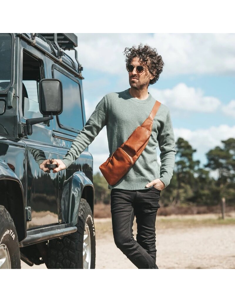 The Chesterfield Brand Leren Crossbodybag Braun